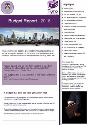 Budget Report 2016 for Tuto