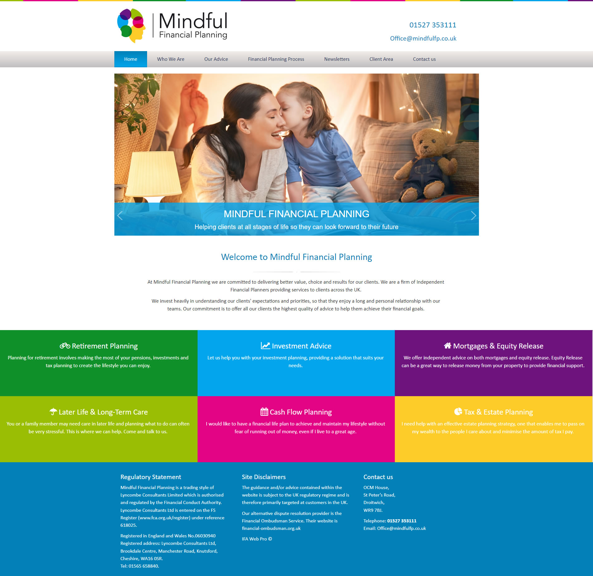Financial Planner Website Design - Mindful Financial Planning