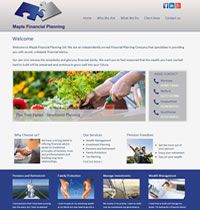 IFA Website designed for Maple Financial Planning