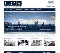 IFA Website designed for Copia Wealth Management